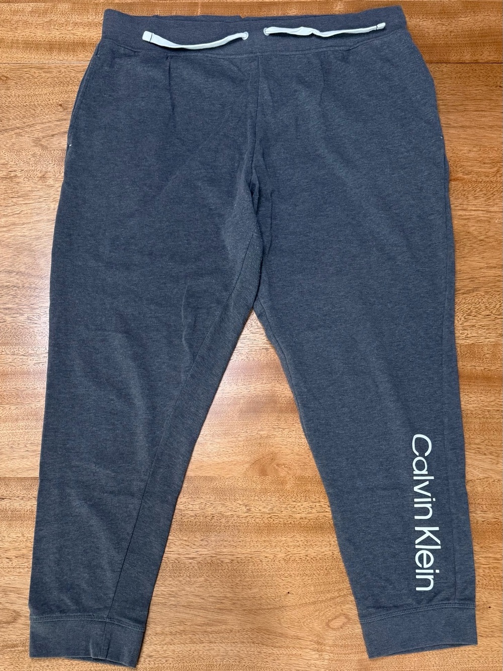 Calvin Klein - Women’s Jogger Sweatpants | Dark Gray + White | Size XL